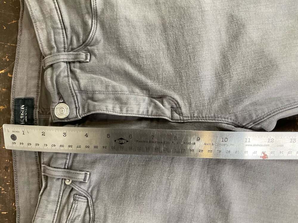 Hudson Nico Mid-Rise Super Skinny Jeans Grey - Picture 8 of 10